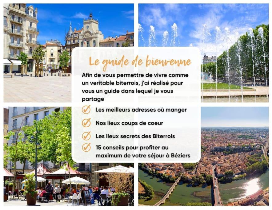Studio bien équipé à 2 pas de la gare Béziers Exterior foto